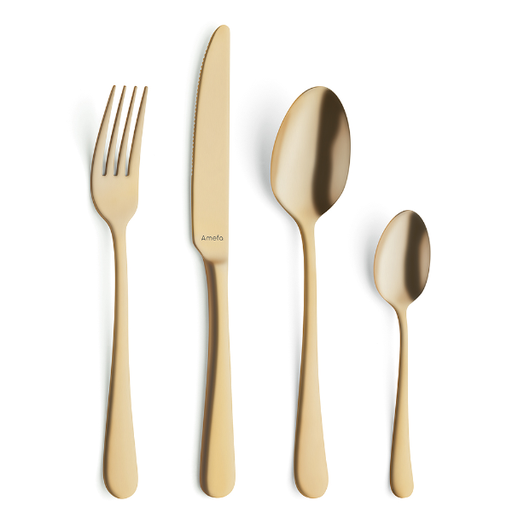 Amefa - Dessertlepel 1410 Austin 18/0 goud (18,4 cm, 12 stuks)