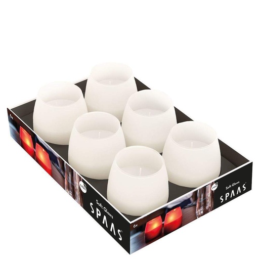 [DTH48065] Kaars Soft Glow wit (6 stuks)
