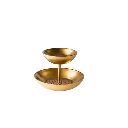 2-layer Etagere gold Ø40/Ø27 x 33cm (1 stuks)
