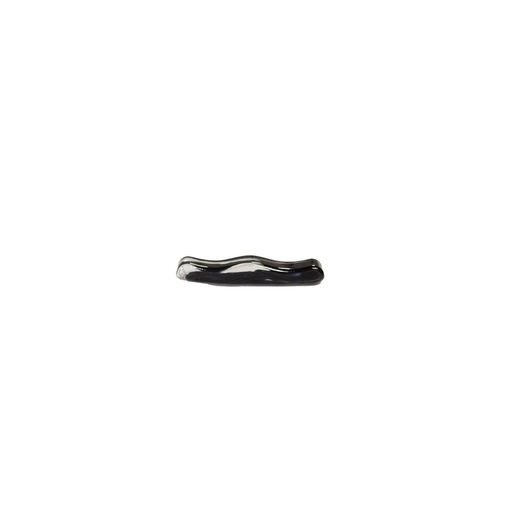 [DTH50110] Cutlery holder glass black swirl 10.5 x 2.5 x 1.5 cm (12 stuks)