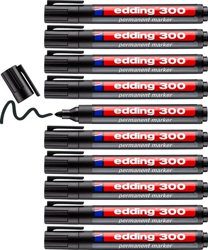 [DTH50292] edding 300 permanente marker - zwart