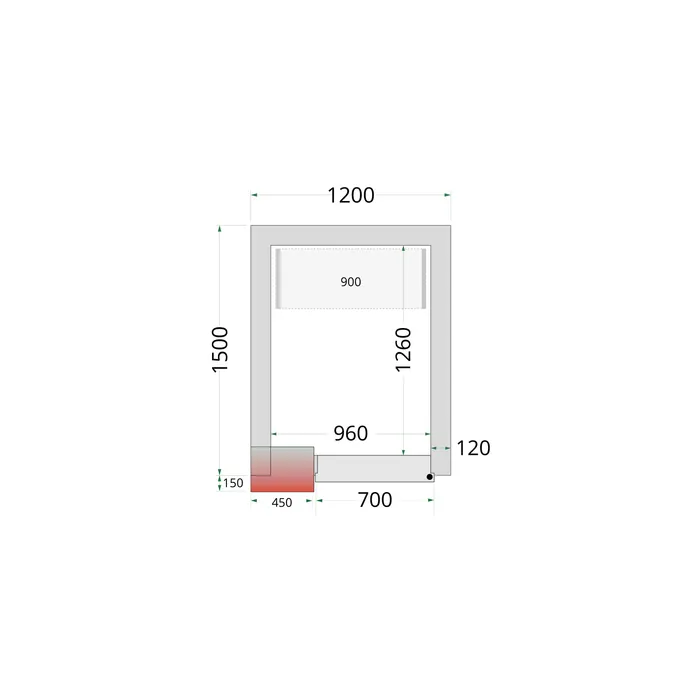 [DTH50853] Tefcold - Koelruimtepanelen 120 mm CR 120x150x220
