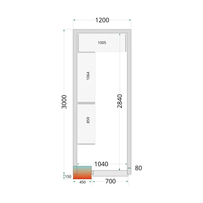 [DTH51028] Tefcold - CRPF1230 Shelf Rack System Kit