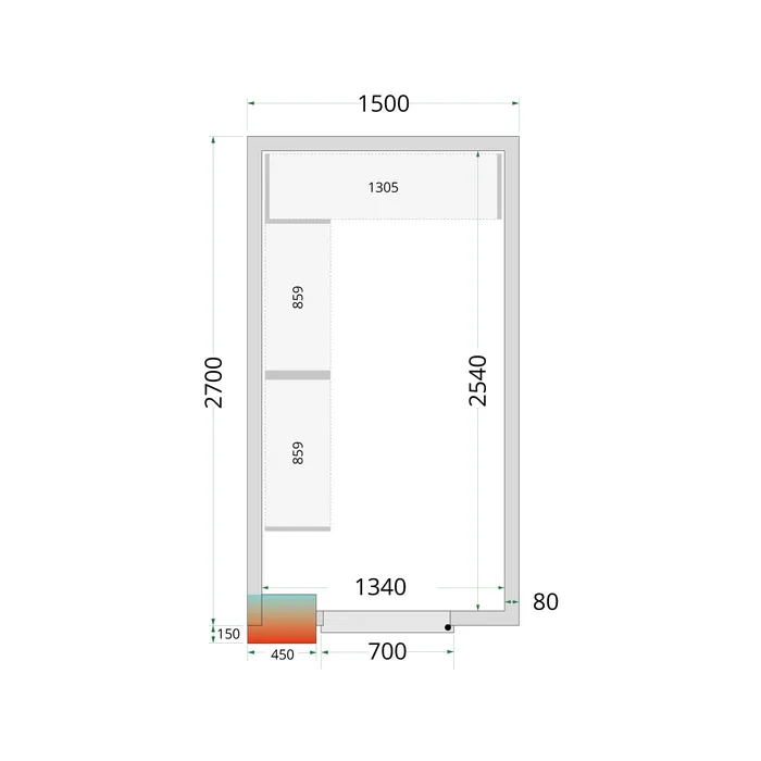 [DTH51029] Tefcold - CRPF1527 Shelf Rack System Kit