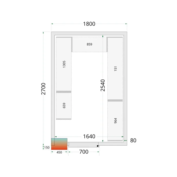 [DTH51033] Tefcold - CRPF1827 Shelf Rack System Kit
