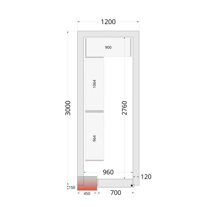[DTH51044] Tefcold - CRNF1230 Shelf Rack System Kit