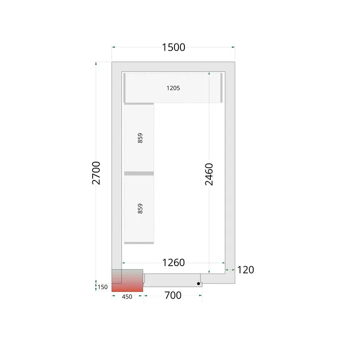[DTH51045] Tefcold - CRNF1527 Shelf Rack System Kit