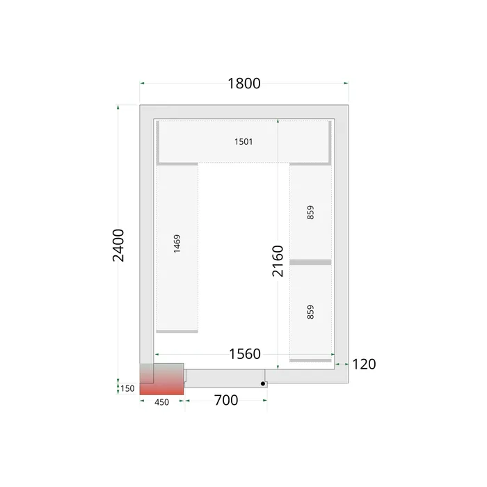 [DTH51048] Tefcold - CRNF1824 Shelf Rack System Kit