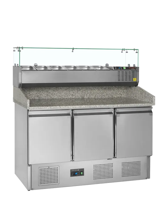 [DTH51358] Tefcold - Pizzatafel incl. unit voor toppings PT1365 + GVC33-140
