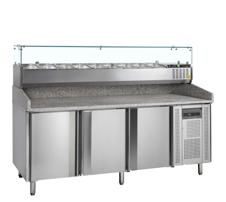 Tefcold - Pizzatafel incl. unit voor toppings PT1300 + GVC38-200