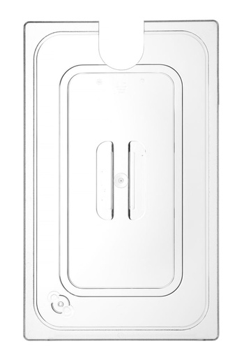 [DTH61545] Deksel voor GN containers met uitsparing voor sous vide stick, HENDI, GN 1/1, Transparant, 530x325mm