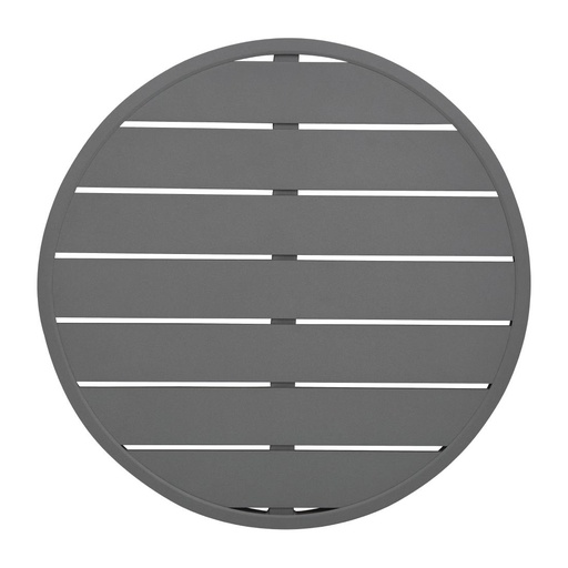 [DTH69957] Bolero - Aluminium Rond Tafelblad Donkergrijs 580 mm