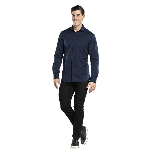 [DTH71698] Chaud Devant Heren Ufx Navy Overhemd M