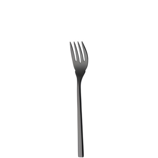 Sola - Visvork Montreux 18/10 zwart PVD (18,1 cm, 12 stuks)