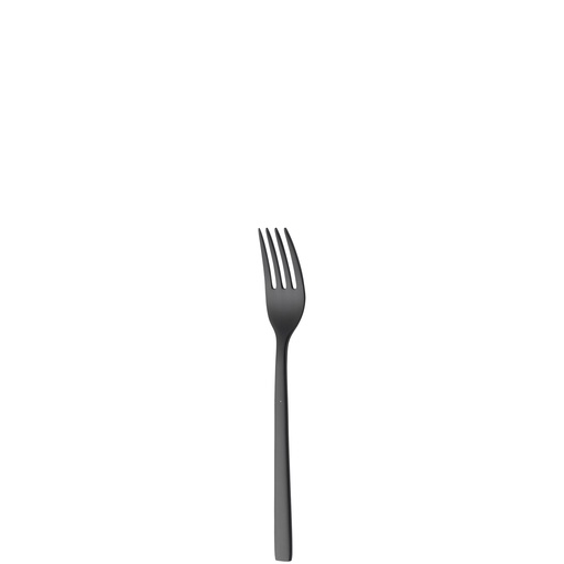 Sola - Cocktailvork Montreux 18/10 zwart satijn PVD (15 cm, 12 stuks)