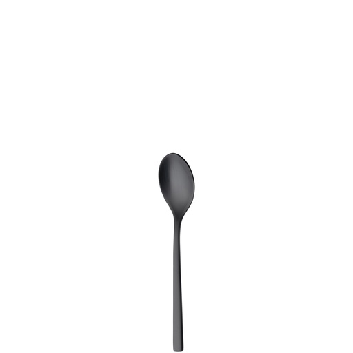 Sola - Koffielepel Montreux 18/10 zwart satijn PVD (11,1 cm, 12 stuks)