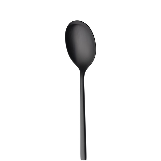 Sola - Serveerlepel Montreux 18/10 zwart satijn PVD (21,5 cm)
