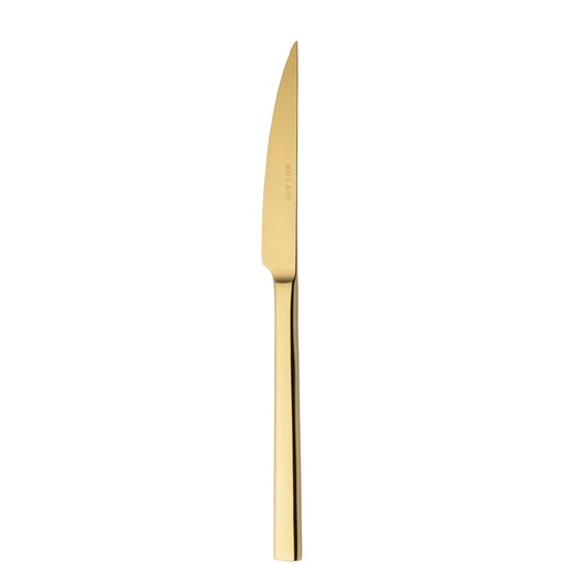 Sola - Steakmes Montreux 18/10 goud PVD (23,7 cm, 12 stuks)