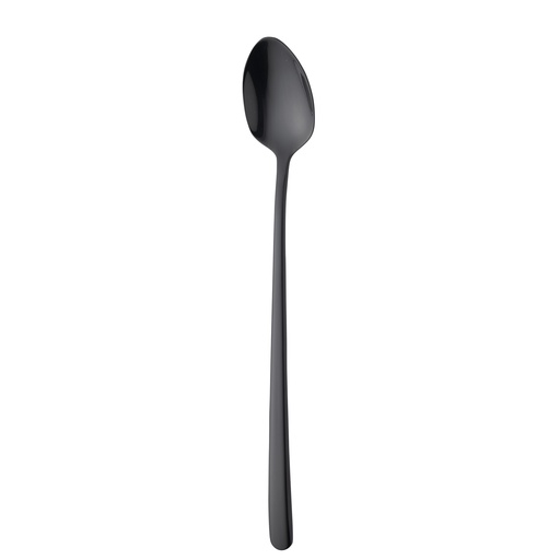 [DTH82282] Sola - Longdrinklepel Ibiza 18/0 zwart PVD (19,4 cm, 12 stuks)