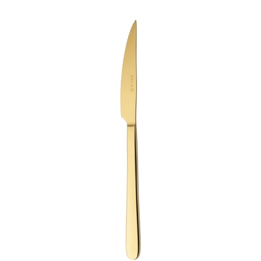 Sola - Steakmes Ibiza 18/0 goud PVD (23 cm, 12 stuks)