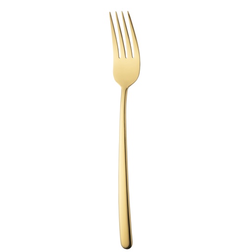 [DTH82356] Sola - Serveervork Ibiza 18/0 goud PVD (23,7 cm)