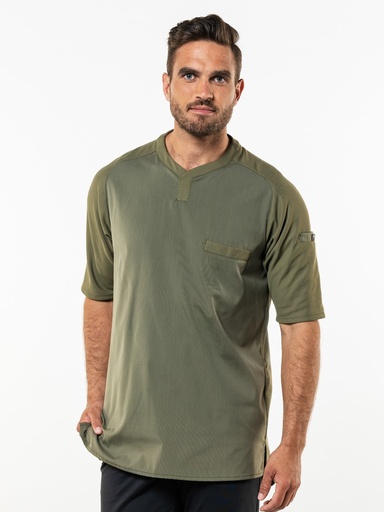 Chaud Devant - Koks-T-shirt Valente FX mosgroen stretch