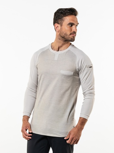 Chaud Devant - Koks-T-shirt Valente FX zand stretch lange mouw