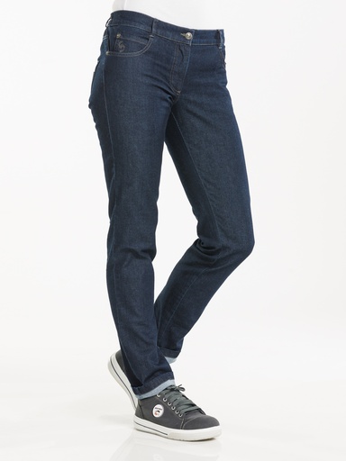 Chaud Devant - Dames koksbroek Skinny blauw denim stretch