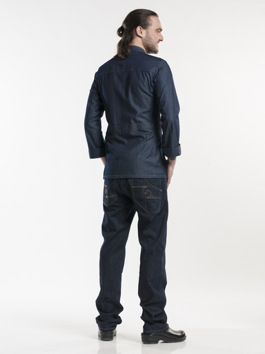 Chaud Devant - Koksbuis Parka blauw denim stretch