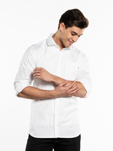 Chaud Devant - Herenoverhemd FX wit stretch