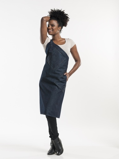 Chaud Devant - Halterschort Skew blauw denim