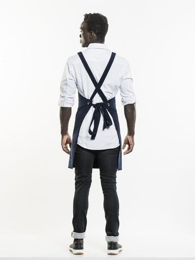 Chaud Devant - Halterschort Cross blauw velvet