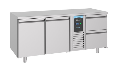 [DTH91617] Combisteel - Koelwerkbank 700 2 deuren 2 laden Monoblock Energy Line