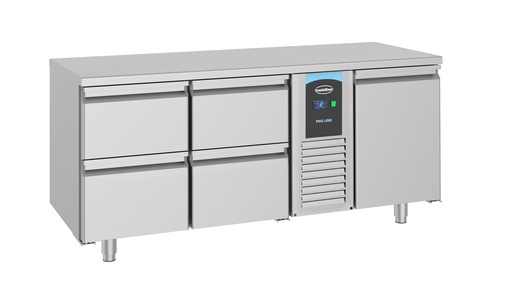 [DTH91618] Combisteel - Koelwerkbank 700 1 deur 4 laden Monoblock Energy Line