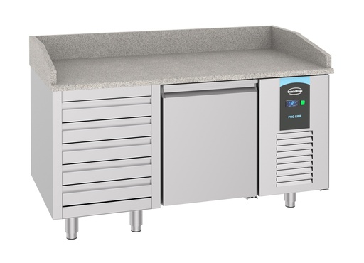 [DTH93875] Combisteel - Pizzawerkbank 1 deur 5 laden