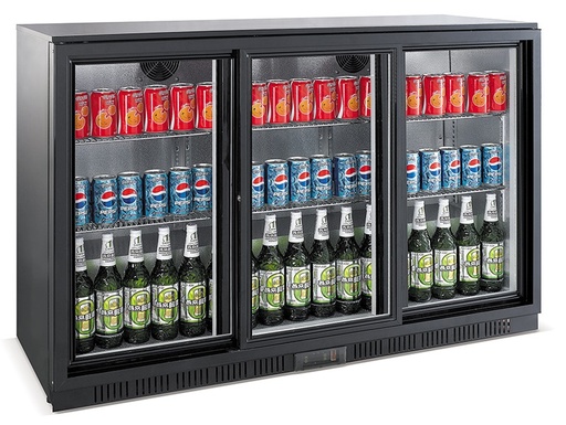 [DTH103187] Combisteel Barkoeler Zwart 3 Schuifdeuren