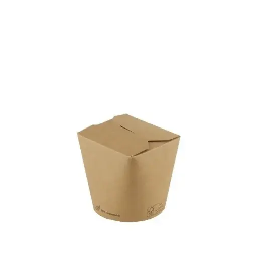 [DTH103743] FSC® kraft/PLA noodle box 780ml/95mmØx97mm, 500 stuks
