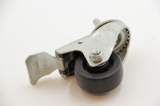 Castors 60 mm met rem Penbevestiging