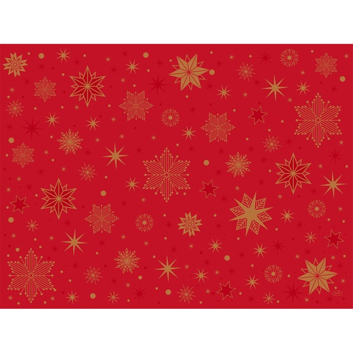 Duni - Placemat papier Stargazing Red (30 x 40 cm, 1000 stuks)