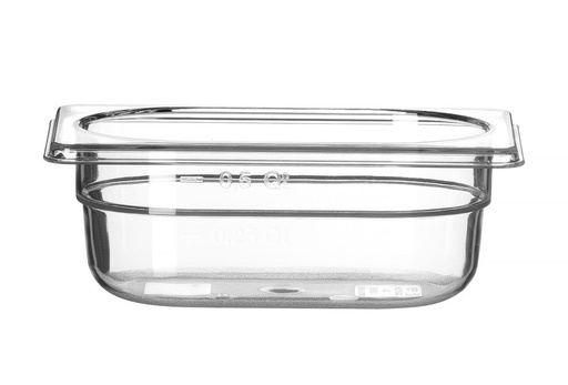 [DTH108210] GN 1/9 container COOL, HENDI, COOL, GN 1/9, 0,6L, Transparant, 108x176x(H)65mm