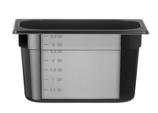 [DTH108220] GN 1/4 container COOL, HENDI, COOL, GN 1/4, 3,8L, Zwart, 265x163x(H)150mm