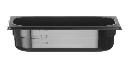 [DTH108224] GN 1/4 container COOL, HENDI, COOL, GN 1/4, 1,7L, Zwart, 265x163x(H)65mm