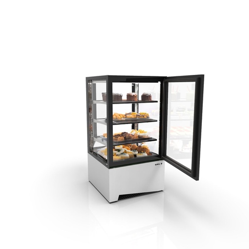Sayl - Integra opbouw koelvitrine compact 600x600x1100 mm 3 schappen voordeur
