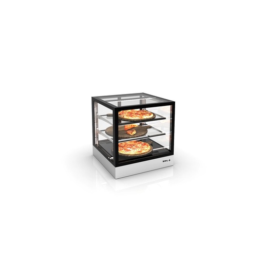 Sayl - Integra opbouw warmhoudvitrine compact 600x600x650 mm 2 schappen