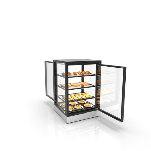 Sayl - Integra opbouw warmhoudvitrine compact 600x600x950 mm 3 schappen voordeur