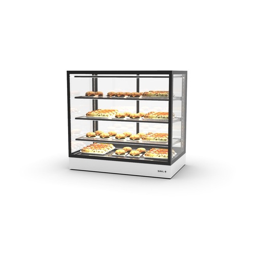 Sayl - Integra opbouw warmhoudvitrine compact 1000x600x950 mm 3 schappen open voorzijde