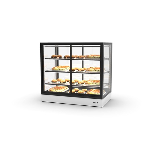 Sayl - Integra opbouw warmhoudvitrine compact 1000x600x950 mm 3 schappen voordeur