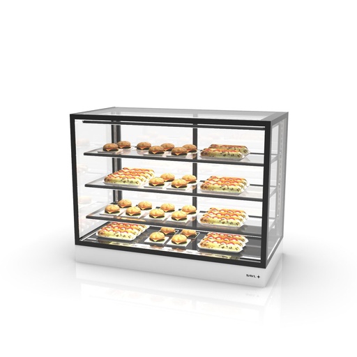 Sayl - Integra opbouw warmhoudvitrine compact 1200x600x950 mm 3 schappen