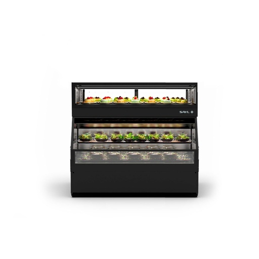 Sayl - Integra Combi koelvitrine h265 op koelkast +4/+8 °C 1200x800x1230 mm