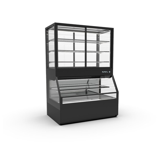 Sayl - Integra Combi koelvitrine h800 op neutrale onderkast 1200x800x1780 mm voordeur